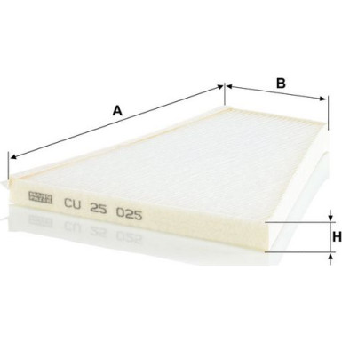 Filter, Innenraumluft CU 25 025