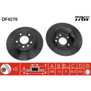 Bremsscheibe DF4279