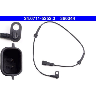 ATE Sensor, Raddrehzahl 24.0711-5252.3 ATE Sensor, Raddrehzahl 24.0711-5252.3