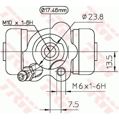 TRW Radbremszylinder BWA155 TRW Radbremszylinder BWA155
