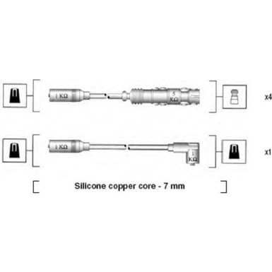 Magneti Marelli Zündleitungssatz 941055050530