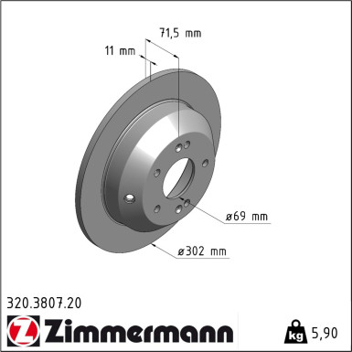 Bremsscheibe 320.3807.20