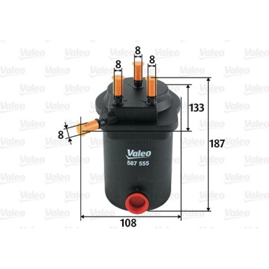 Valeo Kraftstofffilter 587555