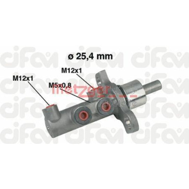 Metzger Hauptbremszylinder CIFAM 202-439