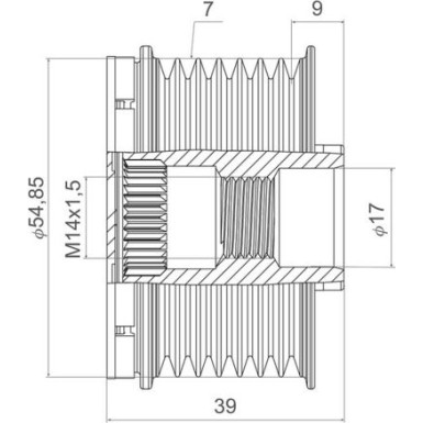 Valeo Generatorfreilauf VALEO NEW SPARE PART 588441