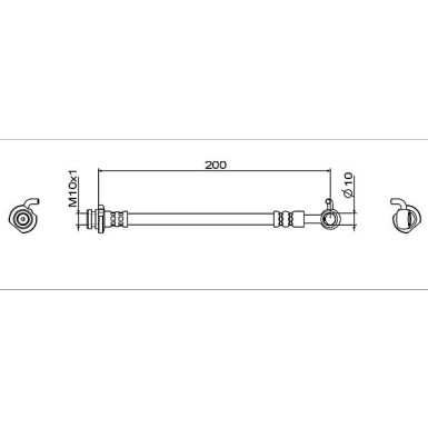 Metzger Bremsschlauch 4112006