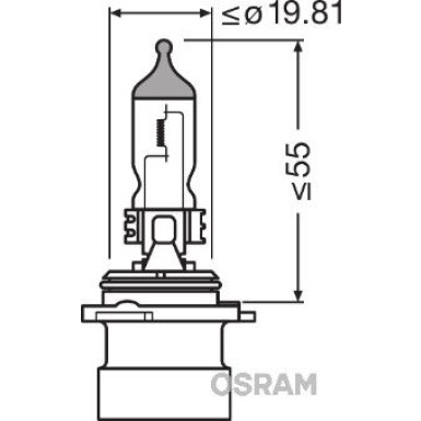 Glühlampe, Fernscheinwerfer 9006XS
