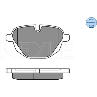 Meyle Bremsbelagsatz, Scheibenbremse MEYLE-ORIGINAL: True to OE 025 245 6118 Meyle Bremsbelagsatz, Scheibenbremse MEYLE-ORIGINAL: True to OE 025 245 6118