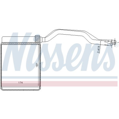 Nissens Wärmetauscher, Innenraumheizung 71777 Nissens Wärmetauscher, Innenraumheizung 71777