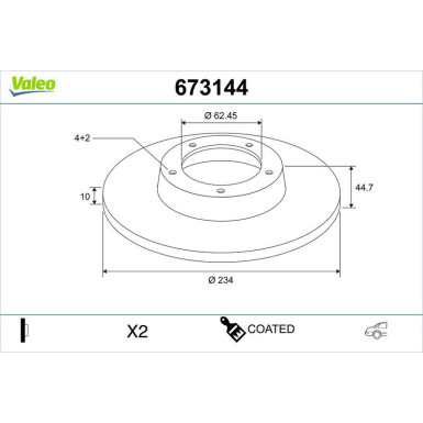 Bremsscheibe 673144 Bremsscheibe 673144