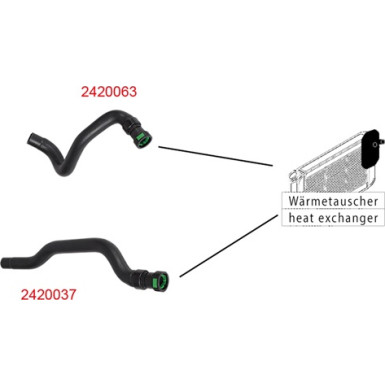 Metzger Kühlerschlauch 2420037 Metzger Kühlerschlauch 2420037