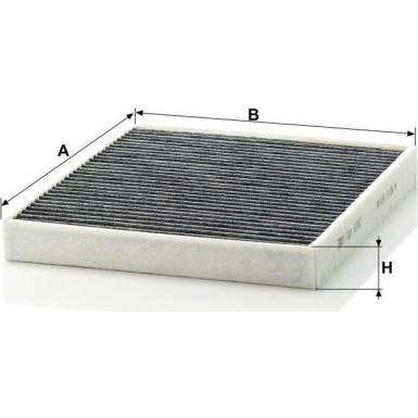 MANN-FILTER CUK 2757 Innenraumfilter, Aktivkohlefilter