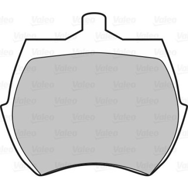 Valeo Bremsbelagsatz, Scheibenbremse 598392
