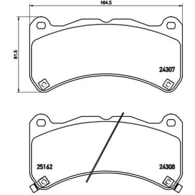 Brembo Bremsbelagsatz, Scheibenbremse PRIME LINE P 83 146