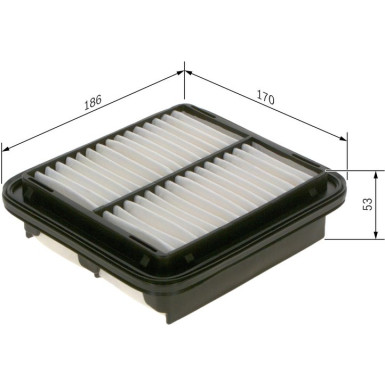 BOSCH 1 987 429 164 Luftfilter