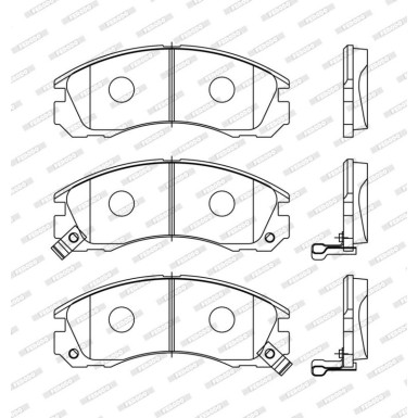 Ferodo Bremsbelagsatz, Scheibenbremse PREMIER ECO FRICTION FDB765 Ferodo Bremsbelagsatz, Scheibenbremse PREMIER ECO FRICTION FDB765
