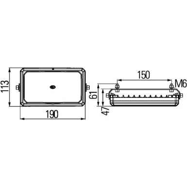 Arbeitsscheinwerfer 1GD 996 193-011