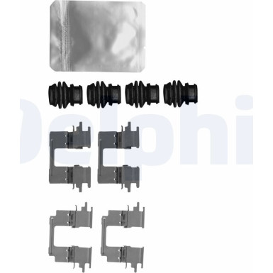 Delphi Zubehörsatz, Scheibenbremsbelag LX0624