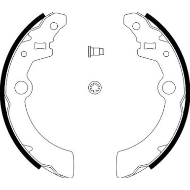 Bremsbackensatz 8DB 355 002-501 Bremsbackensatz 8DB 355 002-501