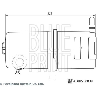 Blue Print Kraftstofffilter ADBP230039 Blue Print Kraftstofffilter ADBP230039