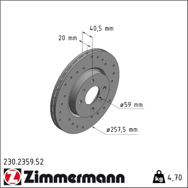 Bremsscheibe 230.2359.52 Bremsscheibe 230.2359.52