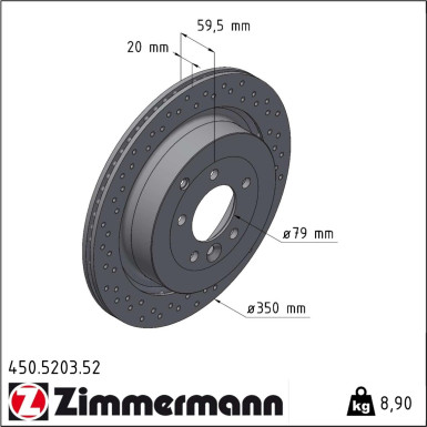 Bremsscheibe 450.5203.52 Bremsscheibe 450.5203.52