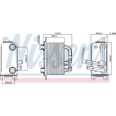 Nissens Ölkühler, Automatikgetriebe FIRST FIT 90833