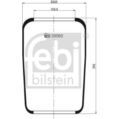 FEBI BILSTEIN 39560 Federbalg, Luftfederung