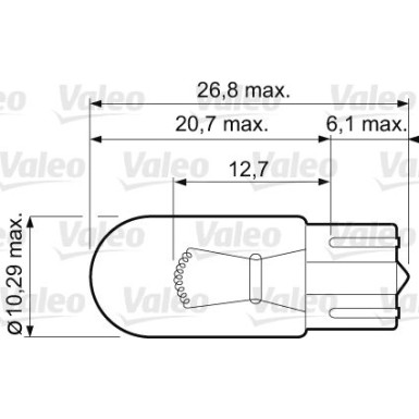 VALEO 032213 Blinkerbirne 12V 5W, WY5W