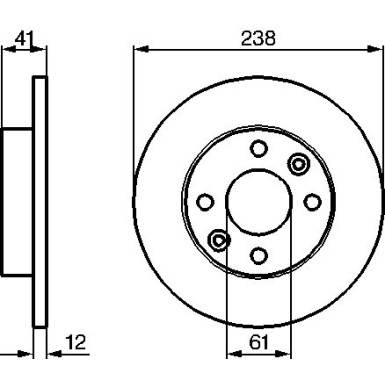 BOSCH Bremsscheibe 0 986 479 165 BOSCH Bremsscheibe 0 986 479 165