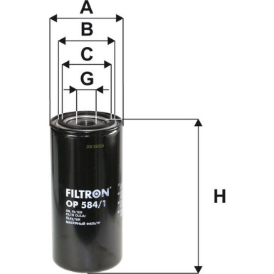Ölfilter OP 584/1 Ölfilter OP 584/1