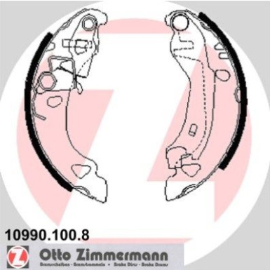 Zimmermann Bremsbackensatz 10990.100.8