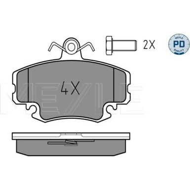 Meyle Bremsbelagsatz, Scheibenbremse MEYLE-PD: Advanced performance and design 025 214 6318/PD Meyle Bremsbelagsatz, Scheibenbremse MEYLE-PD: Advanced performance and design 025 214 6318/PD