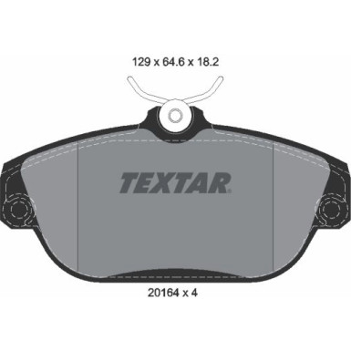 Textar Bremsbelagsatz, Scheibenbremse Q+ 2016402