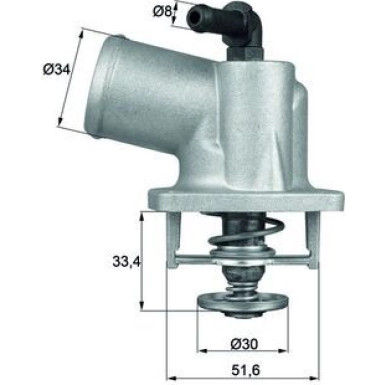 Thermostat, Kühlmittel TI 55 92D Thermostat, Kühlmittel TI 55 92D
