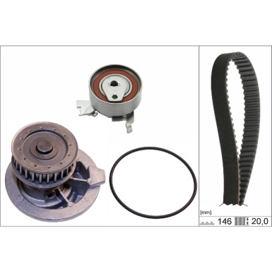 Wasserpumpe + Zahnriemensatz 530 0147 30 Wasserpumpe + Zahnriemensatz 530 0147 30
