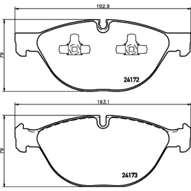 Hella Pagid Bremsbelagsatz, Scheibenbremse 8DB 355 012-661