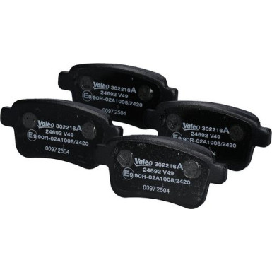 Valeo Bremsbelagsatz, Scheibenbremse EXPERT 302216A