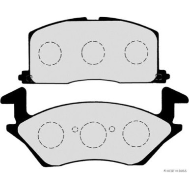 Herth+Buss Jakoparts Bremsbelagsatz, Scheibenbremse J3602057