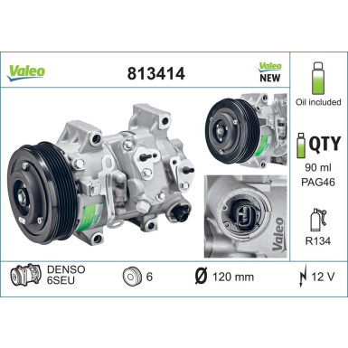 Kompressor, Klimaanlage 813414 Kompressor, Klimaanlage 813414
