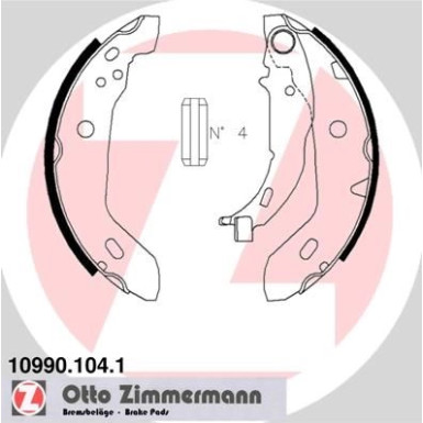 Bremsbackensatz 10990.104.1 Bremsbackensatz 10990.104.1