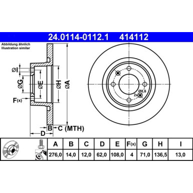 Bremsscheibe 24.0114-0112.1