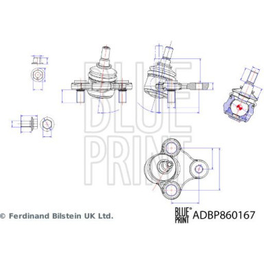 Blue Print Trag-/Führungsgelenk ADBP860167