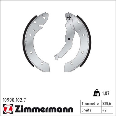 Bremsbackensatz 10990.102.7