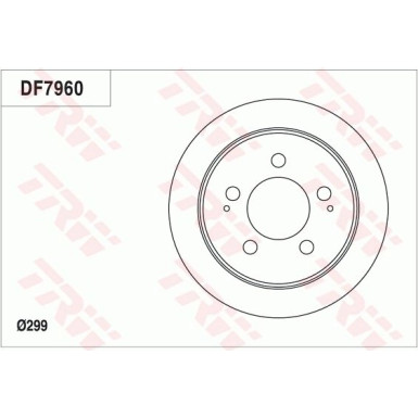 TRW Bremsscheibe DF7960 TRW Bremsscheibe DF7960
