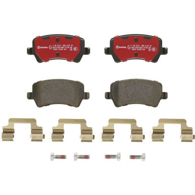 Brembo Bremsbelagsatz, Scheibenbremse XTRA LINE P 86 021X