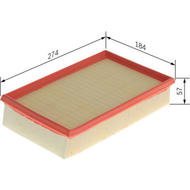 BOSCH 1 457 433 264 Luftfilter BOSCH 1 457 433 264 Luftfilter