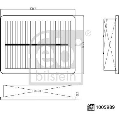 Luftfilter 1005989 Luftfilter 1005989