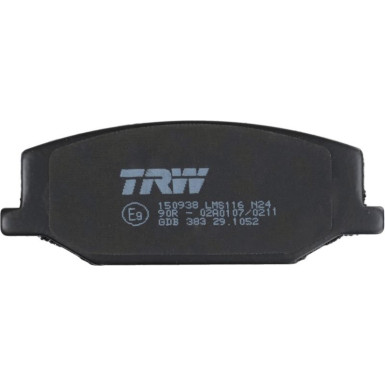 TRW Bremsbelagsatz, Scheibenbremse COTEC GDB383 TRW Bremsbelagsatz, Scheibenbremse COTEC GDB383