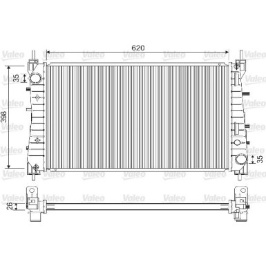 Kühler, Motorkühlung 733203 Kühler, Motorkühlung 733203
